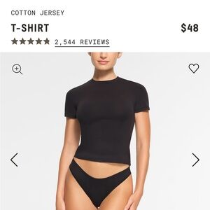 Multiple NWT SKIMS Cotton Jersey T-Shirt